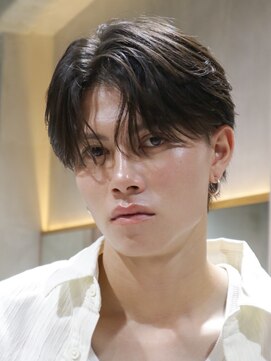 フィフス 札幌大通(fifth) 札幌フェザーパーマセンターパートメンズパーマフェザーショート