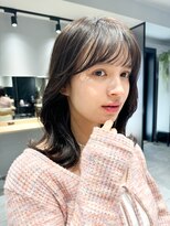 エマ ギンザ(EMMA GINZA) 大人可愛いくびれミディアム♪ 春人気オリーブベージュカラー