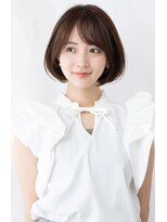 ヘアスタジオルース(HAIR STUDIO LUZ)&nbsp;40代50代60代の大人ボブ/白髪ぼかしハイライト/堀江/北堀江