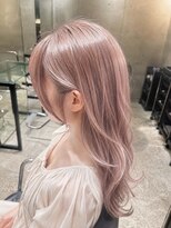 エノア 青山(ENORE)&nbsp;ホワイトピンクベージュ×ケアブリーチ透明感ハイトーン
