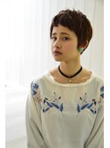 スタイリングが簡単★大人耳掛け小顔ハンサムショート