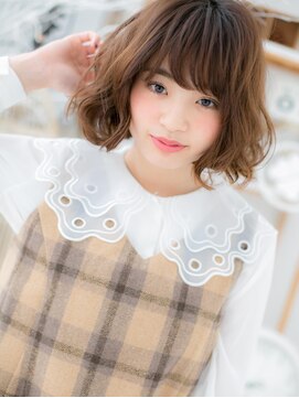 モッズヘア 上尾西口店(mod's hair) *mod's上尾*お人形さんみたい♪外国人風カール小顔ボブa