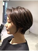 ハイライト×王道ショートボブ