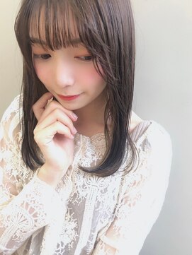 エマエコル(Emma ecole) Emma ecole シースルーバング×ナチュラルストレート by.Mai