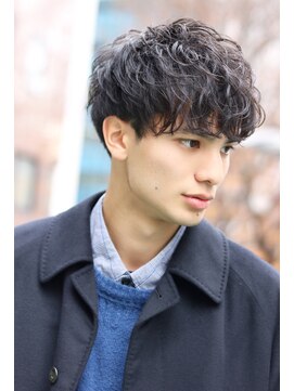 ネイビー(NAVY) キムタク風グランメゾンラフマッシュ☆