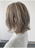切りっぱなしミディアム×ミルクティー