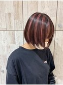 コントラストピンクハイライト