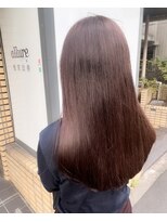 髪質改善ヘアエステ アリュール(allure) さらさらピンクブラウンカラー