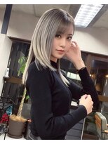 サニー 渋谷(SUNNY) バレイヤージュ、グレージュカラー、ハイライト、ココアベージュ