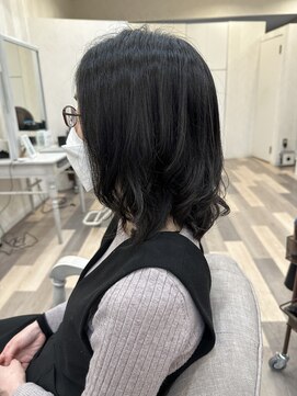 イースタイルコムズヘア 柳通り店(e-style com's hair) #リラクシー#アッシュブラック#ヘルシースタイル