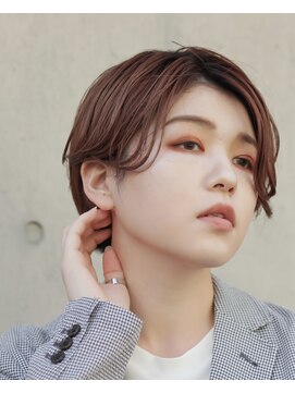 ナイン(nine) 【吉祥寺/nine】ハンサムショート ゆるめパーマ 前髪無