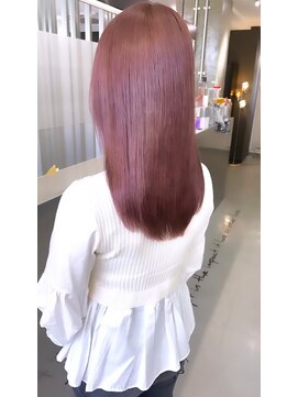 キング 梅田(K!ng) 【梅田】ダブルカラーケアブリーチピンクカラー髪質改善