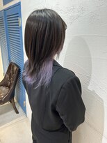 アジールヘア 池袋東口店(agir hair)&nbsp;20代30代ハイトーンラベンダーインナーカラーイヤリング池袋