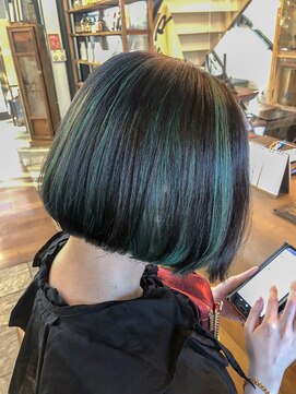 ミチ(MICI) bob x green black