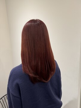 リリアーナ(LILIANA) レッドカラー ダブルカラー カシスカラー 髪質改善 韓国ヘア