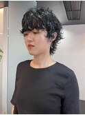 【ハクラ】マッシュウルフ パーマ ウルフパーマ
