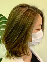 パッションフォーへアー 西原店(Passion for hair) 大人ミディ×白髪ぼかしハイライト@30代@40代@50代