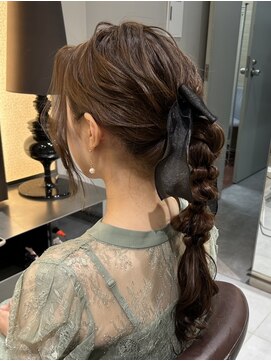 ラボー ノースプラザ店(LA'BO) 編みおろしアレンジ