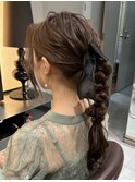編みおろしアレンジ