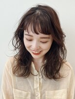 ノイカーム(noi Calm)&nbsp;顔周りレイヤーカットグレージュカラーくびれボブベージュカラー