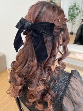 ジェシータ 品川駅前店(GESHITA) しっかり巻きハーフアップ【品川/ヘアセット】