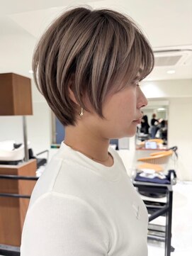 ゴカン バイ ジル ブラン 名古屋(Gokan by JIL BLAN) ハイライトバレイヤージュダブルカラーショートカット30代40代