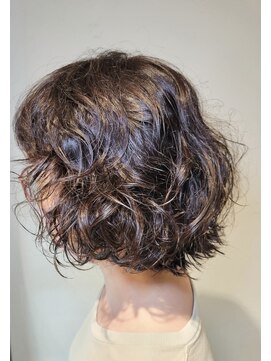 松本平太郎美容室 国立店 ミディアムウェーブ×イノアカラー