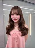 博多/韓国ヘア/ベージュ/顔周りカット/内巻き