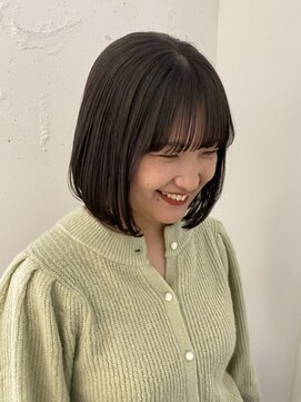 カウチ 板橋本町店(kauti) ギリギリ結べる長さのボブ×暗めグレージュ