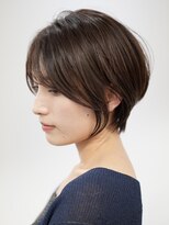 表参道切りっぱなしボブミディアムボブグレージュカラー40代50代