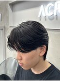 曲がる縮毛矯正/フェザーパーマ/毛流れ