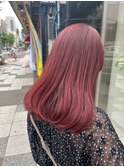 【kaela satomi】ブリーチなし×レッドピンク