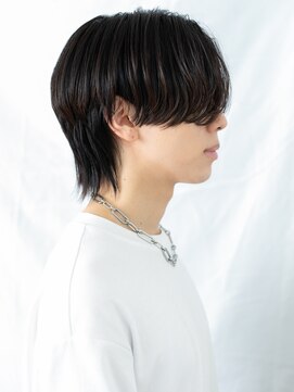 メンズヘア ビーセカンド 草加店(MENS HAIR B-2) アッシュブラック伸ばしかけメンズショートe草加