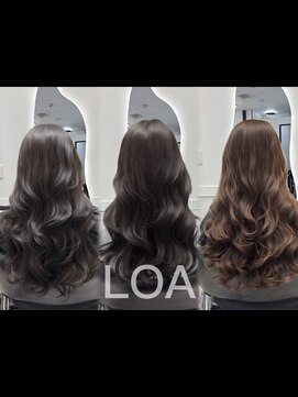 ロア 熊本(LOA) コテ巻き風パーマ集