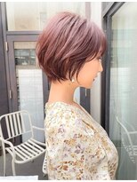 ビュートヨナカ(VIEW TOYONAKA)&nbsp;【30代/40代/50代】暖色カラー/ショートボブ/前髪カット/豊中