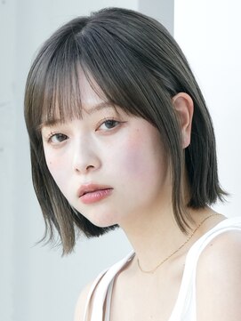 ソワネ 表参道(soigne) 表参道白髪ぼかしウルフショートボブベージュアッシュグレージュ