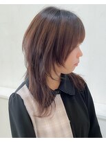 セットアップ 岡山北長瀬店(SET-UP) ウルフレイヤーカットハッシュカットアッシュベージュ