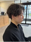 20代30代40代メンズ韓流センターパートソフトツイストパーマ清潔