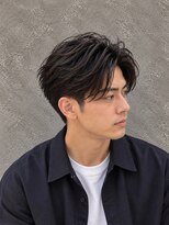 ラベルム バイ エーケー メンズ(La Belleme by AK for Men)&nbsp;黒髪ナチュラルセンターパート