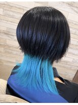 ヘアーメイクサロン プラスチッタ(hair make salon plus citta')&nbsp;アクセント抜群!!ミントグリーンのインナーカラー