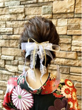 エノモト(ENOMOTO) うなじスッキリアップヘア 成人式 卒業式 着物 袴スタイル