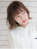 切りっぱなしボブヘア