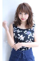 オーロ 宝塚店(ORO)&nbsp;似合わせカットアッシュブラウンの大人かわいい小顔セミディ