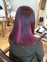 ビューティースペースラルジュヘアー(Beauty Space Large hair)&nbsp;ピンクハイライト