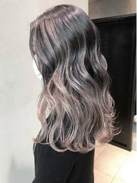 アルバム 銀座(ALBUM GINZA) ハイライトグラデーションロング_クールショート_ba309792