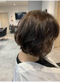 愛されてショートパーマ