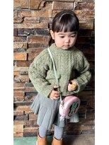 ミューコロル(mieux color)&nbsp;子供前髪カット　前髪ストレート　女の子