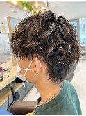 メンズツイストスパイラルパーマ 大きめウェーブ