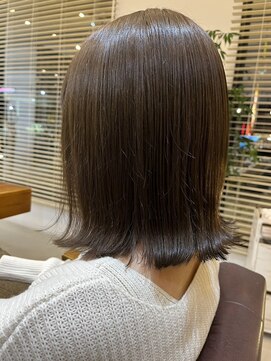 ラ メール ヘア デザイン(La mer HAIR DESIGN) くびれボブ/透明感ブラウン