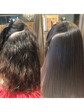 ロアナ 六本木(LOANA ROPPONGI) 自然な仕上がりこだわりのナチュラル縮毛矯正ストレート【岡野】